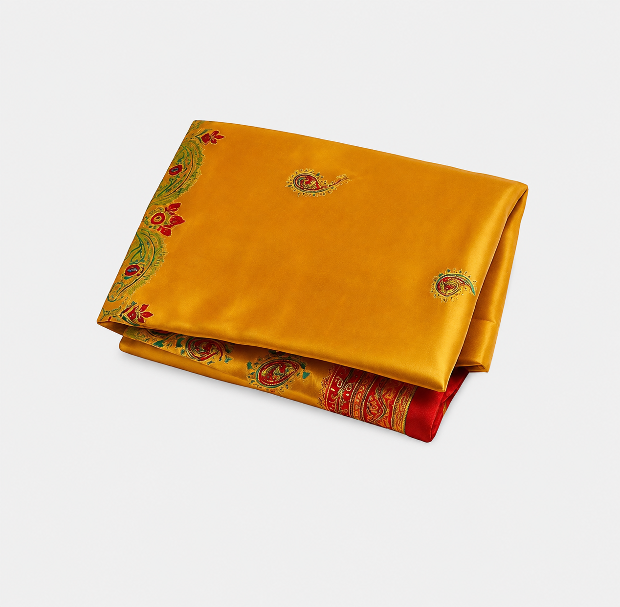 Anekvastram Premium Satin Silk Saree for Women with Unstitched Blouse Piece | Soft Lightweight Designer Saree for Wedding, Party Wear