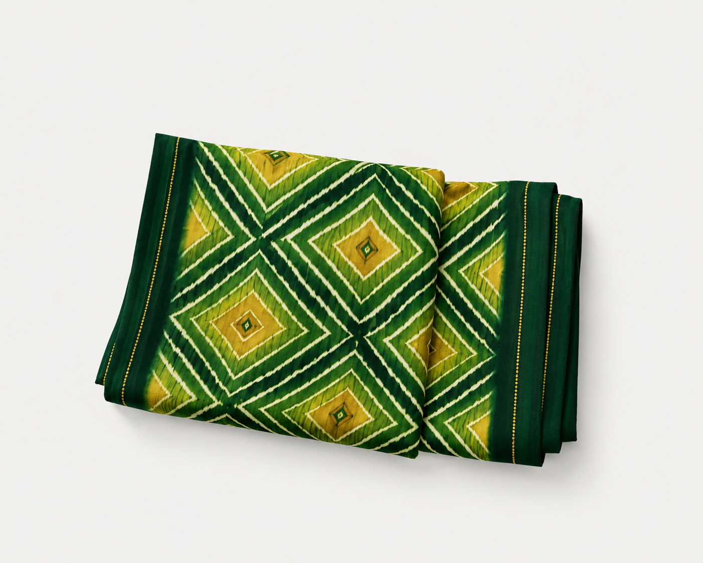 ANEKVASTRAM Green Chiffon Saree with Blouse Piece for Women | Lightweight Soft Flowing Printed Saree | Elegant Ethnic & Party Wear Saree