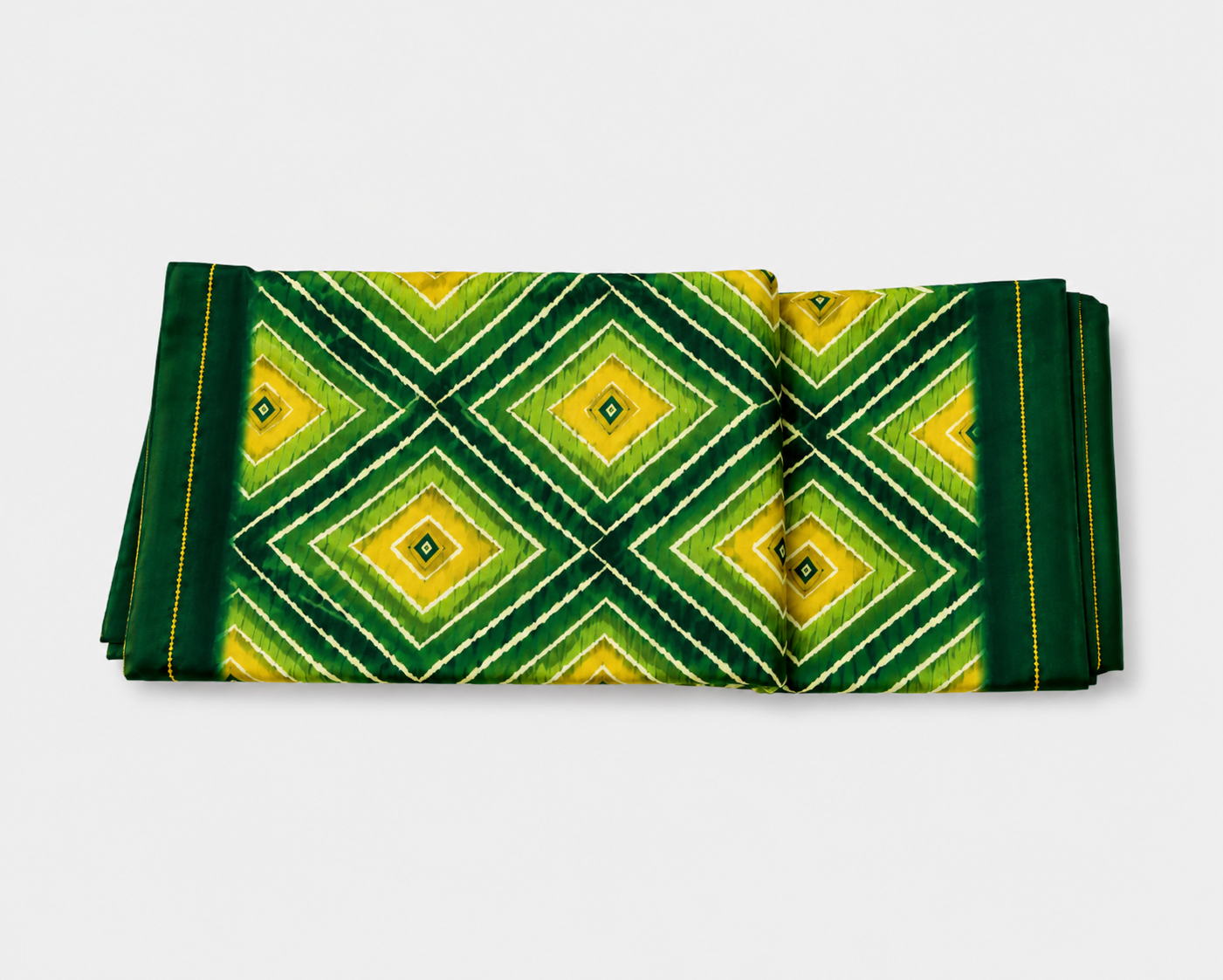 ANEKVASTRAM Green Chiffon Saree with Blouse Piece for Women | Lightweight Soft Flowing Printed Saree | Elegant Ethnic & Party Wear Saree